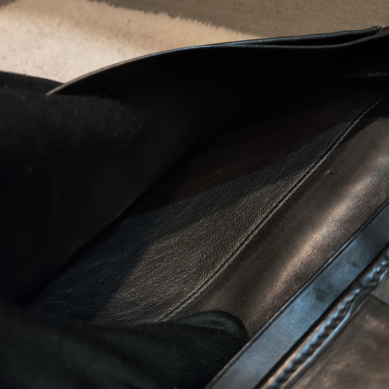 ‼️老闆出國不在‼️限時一週亂賣🚀㊣✨ Bottega Veneta ✨寶緹嘉 黑色 BV 皮革 編織 皮夾 錢包 薄款 長夾 薄長夾/二手皮夾/二手精品/保證正品-38