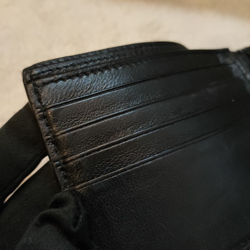 ㊣✨BALENCIAGA✨巴黎世家 （附防塵袋）黑色 雷射雕花 對折 短夾 皮夾 錢包/二手皮夾/二手精品/保證正品🌳二手樹屋🌳-20