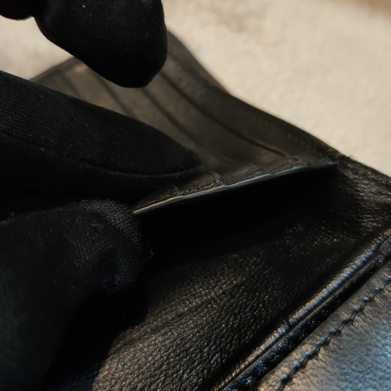 ㊣✨BALENCIAGA✨巴黎世家 （附防塵袋）黑色 雷射雕花 對折 短夾 皮夾 錢包/二手皮夾/二手精品/保證正品🌳二手樹屋🌳-23