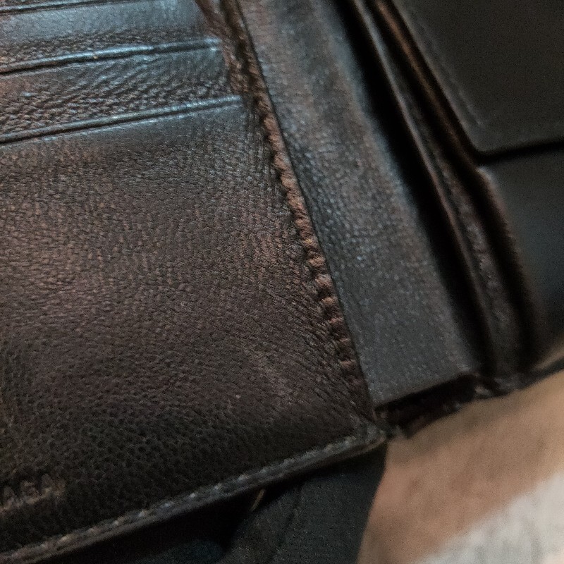 ㊣✨BALENCIAGA✨巴黎世家 （附防塵袋）黑色 雷射雕花 對折 短夾 皮夾 錢包/二手皮夾/二手精品/保證正品🌳二手樹屋🌳-26