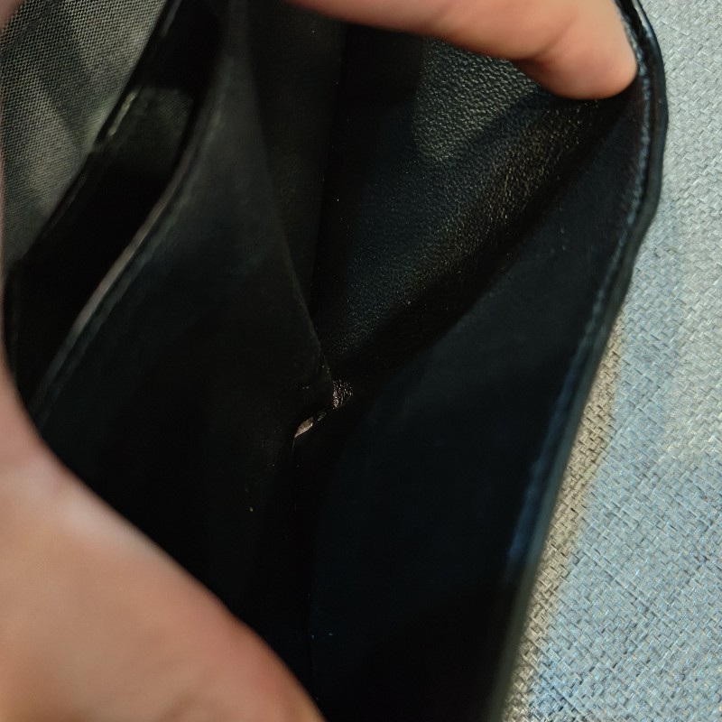 ㊣✨BALENCIAGA✨巴黎世家 （附防塵袋）黑色 雷射雕花 對折 短夾 皮夾 錢包/二手皮夾/二手精品/保證正品🌳二手樹屋🌳-34