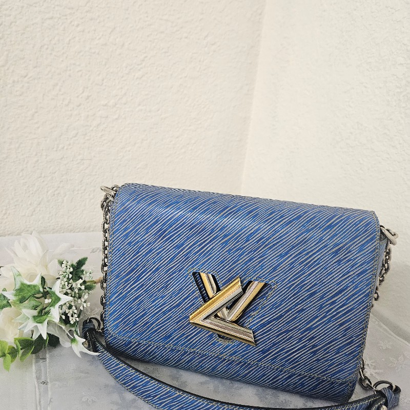 CT BAGS|【二手現貨】Louis Vuitton Twist 牛仔藍側背包-2
