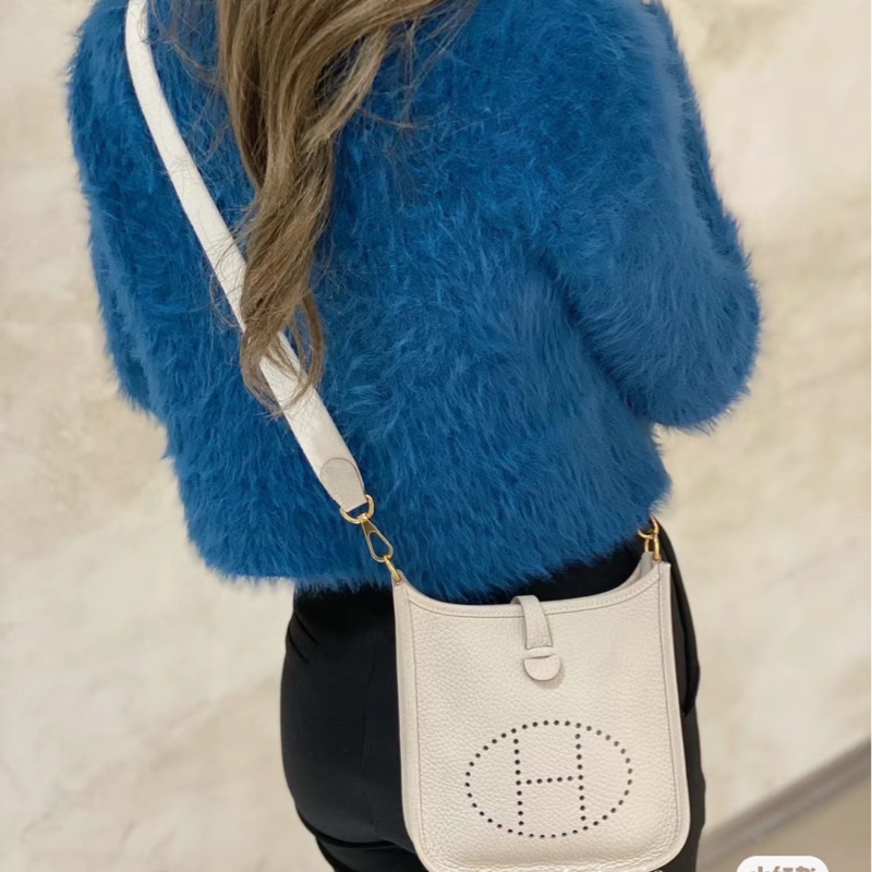 #HERMES Mini Evelyne 16 新白色金扣-4