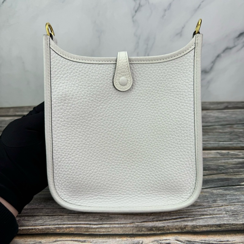 #HERMES Mini Evelyne 16 新白色金扣-9
