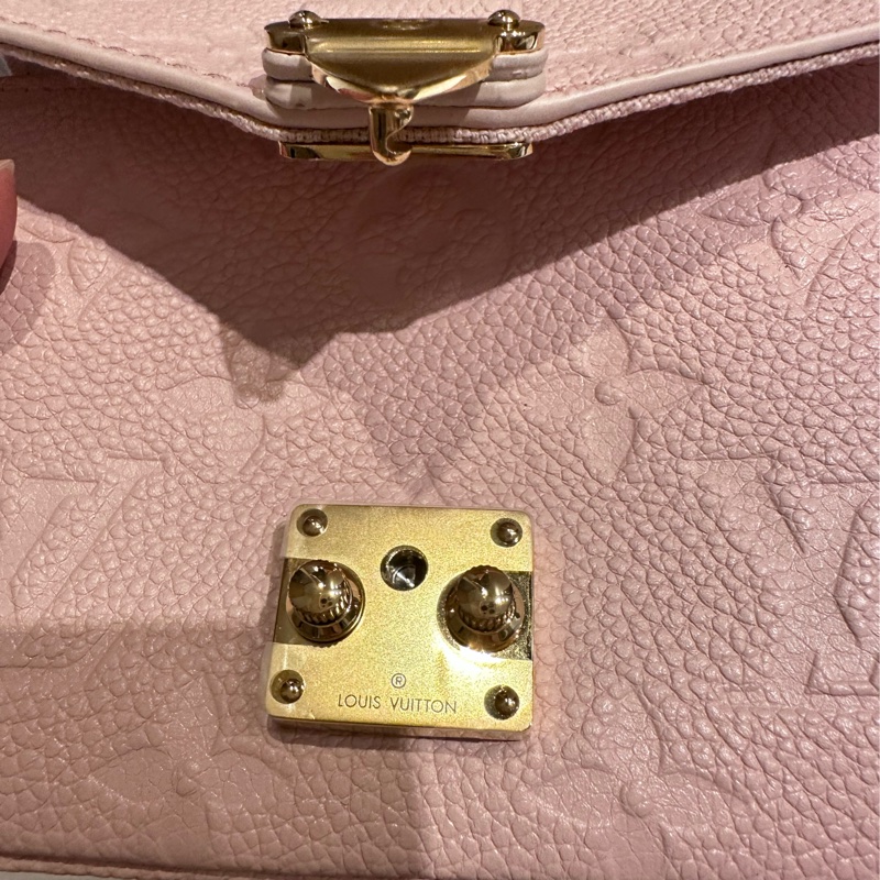 Lv mini郵差包/小廢包（櫻花粉）99新未使用-2