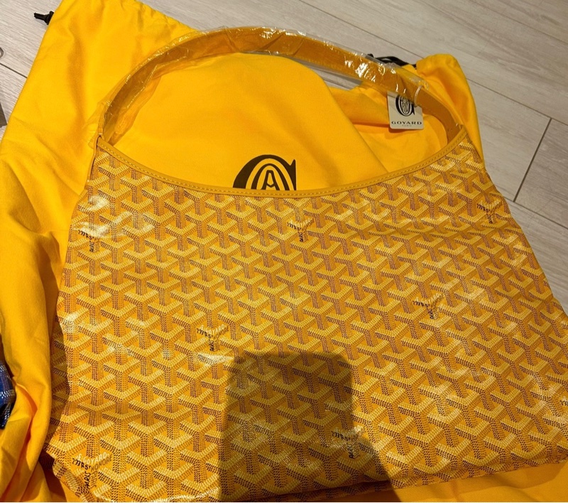 ❌sold❌goyard hobo黃色媽咪包托特包-0