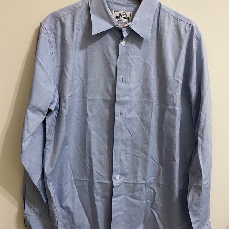 Hermes 藍色襯衫-0