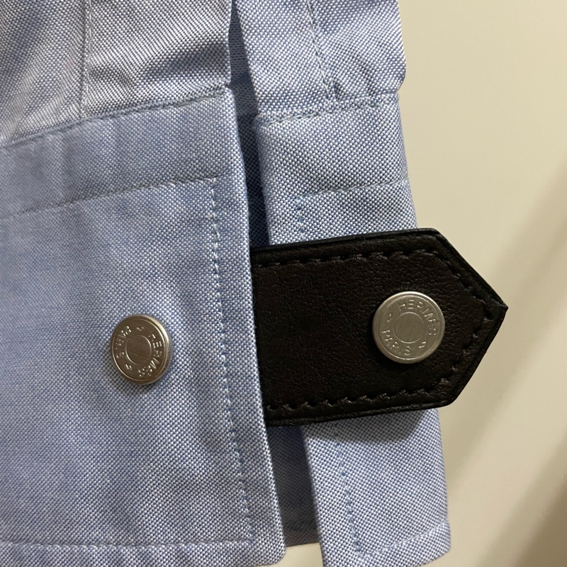 Hermes 藍色襯衫-4