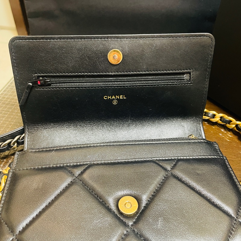 CHANEL 19系列 WOC鏈條包/黑色-1