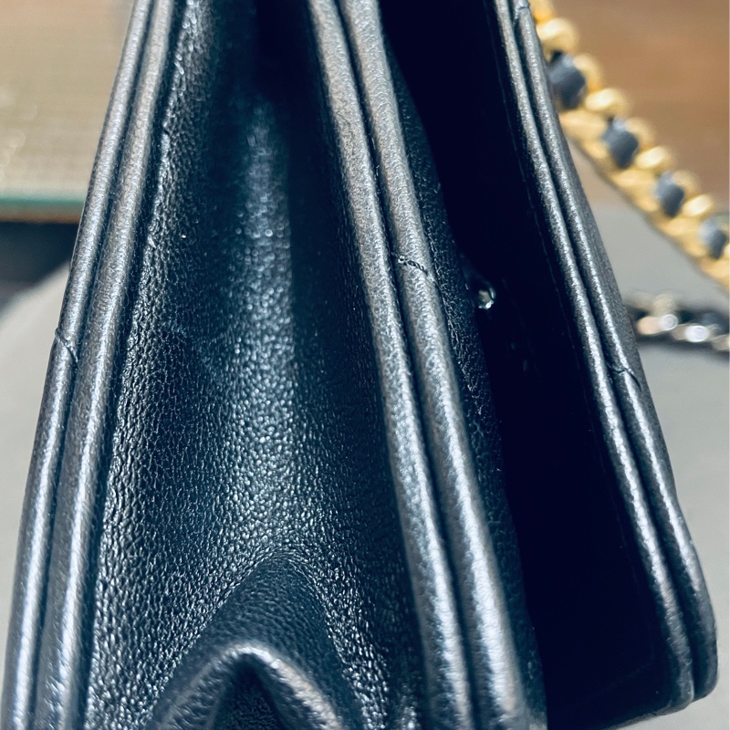 CHANEL 19系列 WOC鏈條包/黑色-4