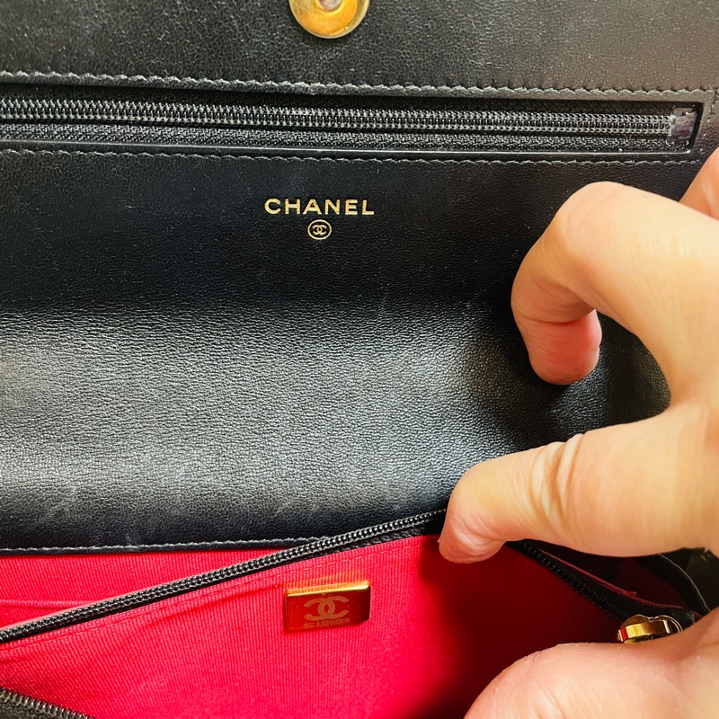 CHANEL 19系列 WOC鏈條包/黑色-6