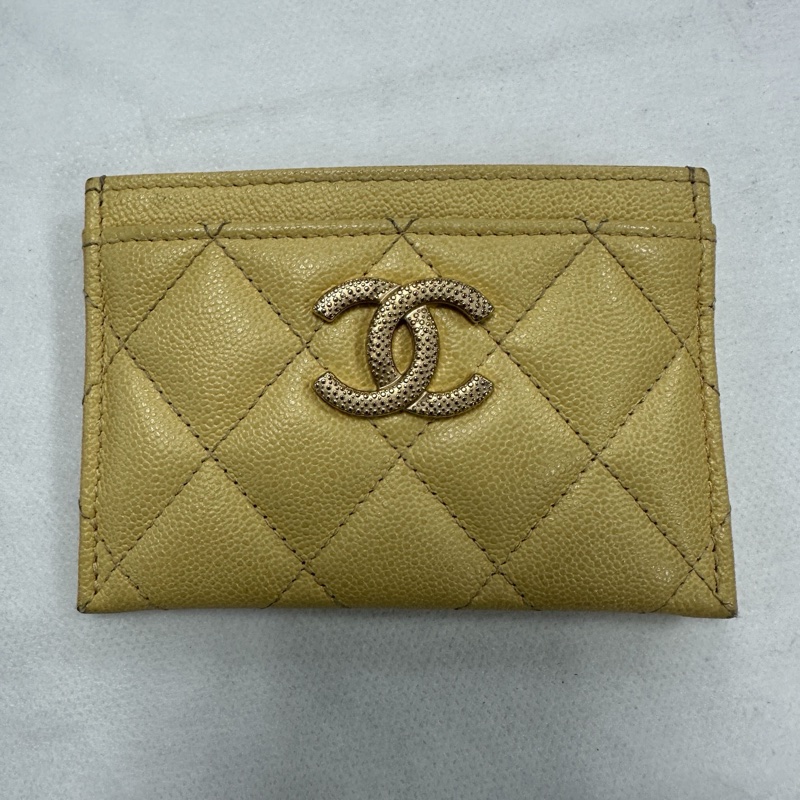 Chanel 🇫🇷經典卡夾（小雞黃+荔枝皮+金釦）-6