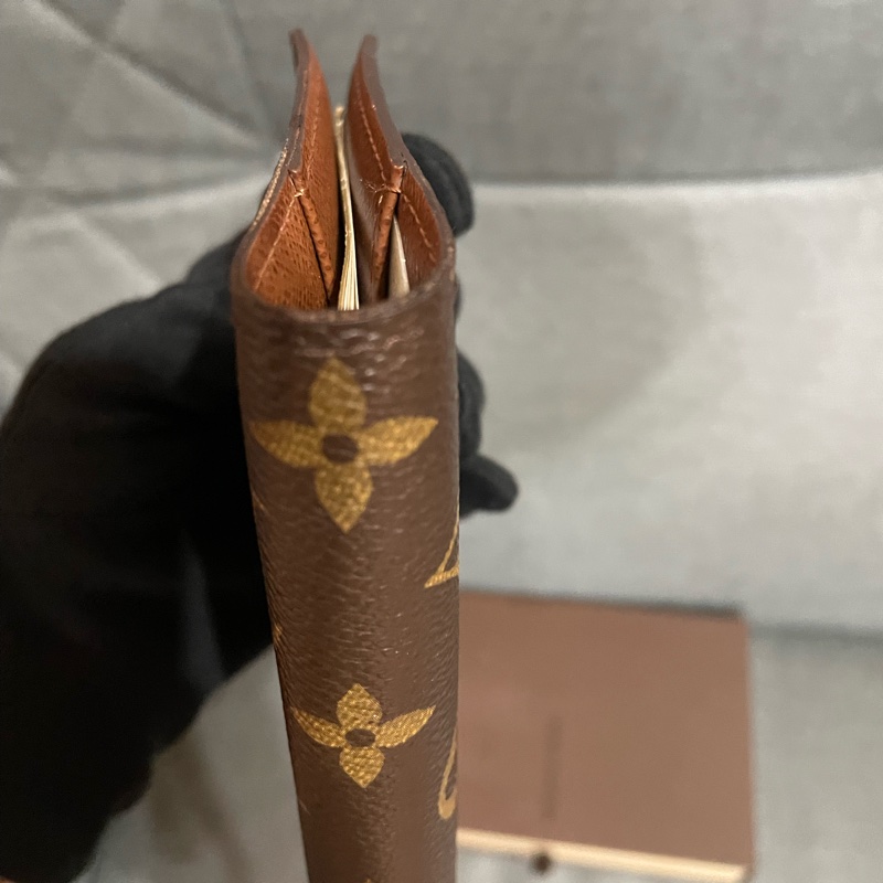 LOUIS VUITTON LV 路易威登 原花 PVC塗層帆布 6孔活頁/手帳/筆記本套/護照夾-16