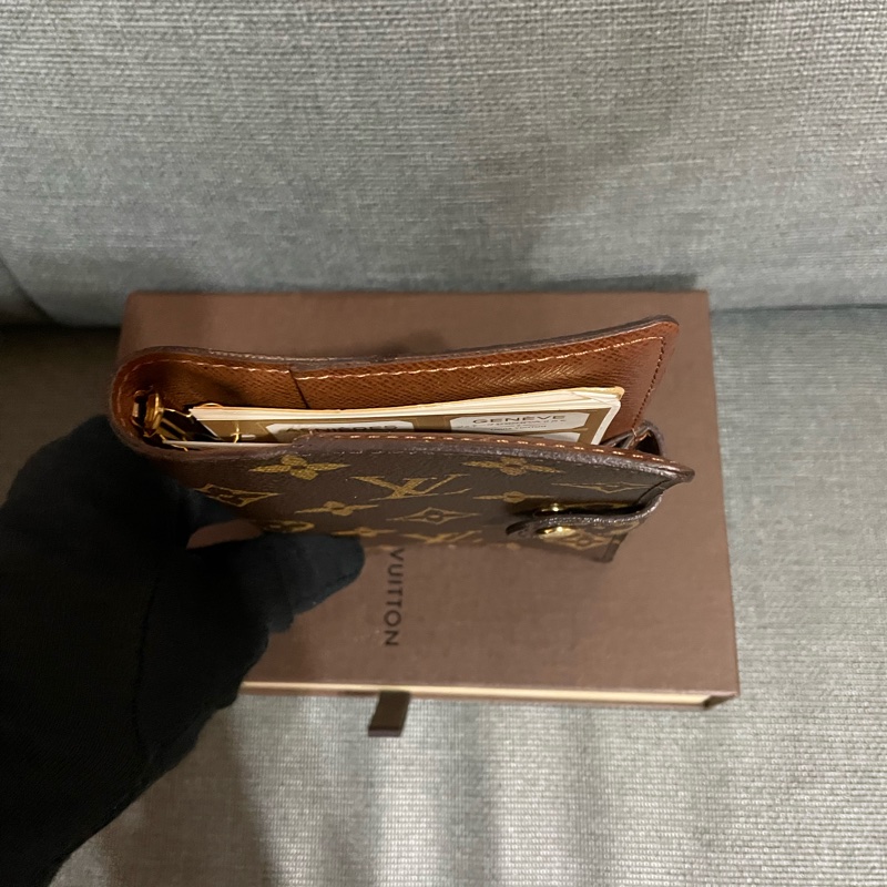 LOUIS VUITTON LV 路易威登 原花 PVC塗層帆布 6孔活頁/手帳/筆記本套/護照夾-17