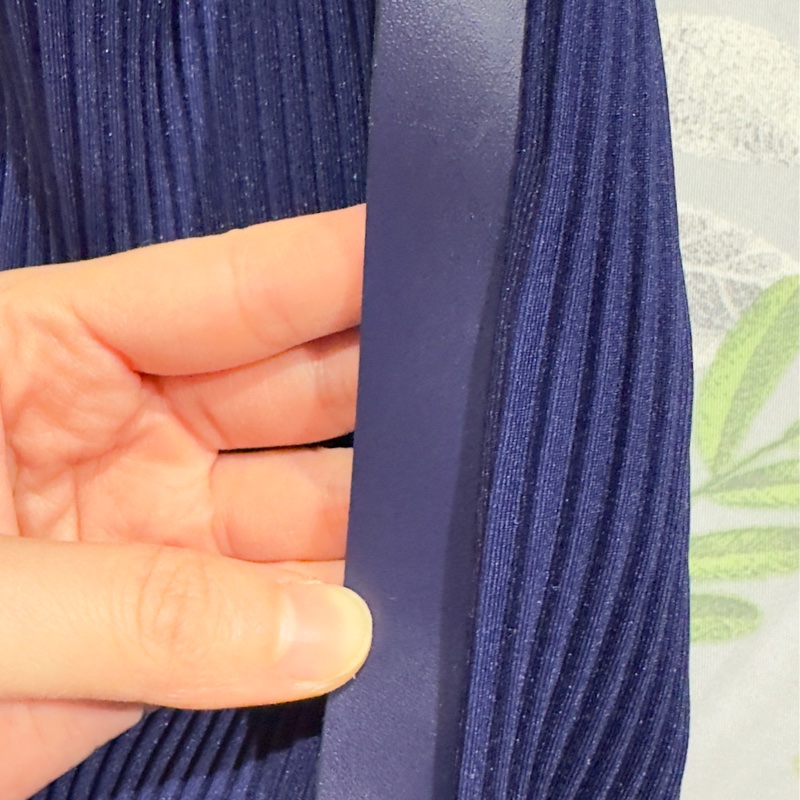 三宅一生皺摺包分享 pp 系 藍紫色 腰包-3