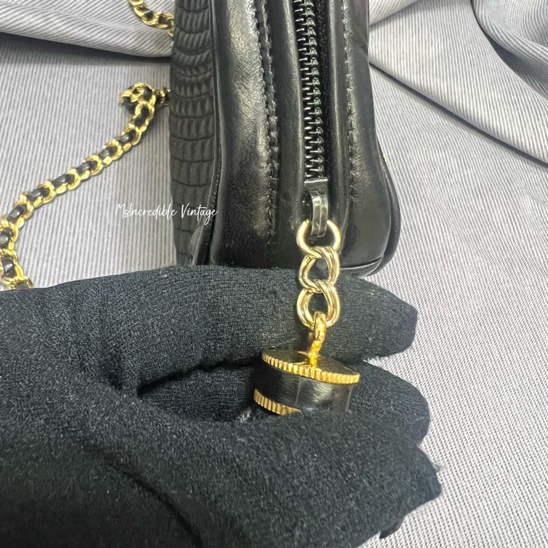 Bally黑金貝殼蘇蘇斜孭袋-17