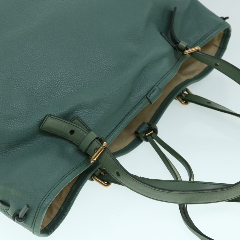 【日本直送】Chloe 托特包 皮革 綠色 正品 bs8301-5