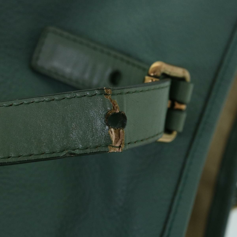 【日本直送】Chloe 托特包 皮革 綠色 正品 bs8301-8