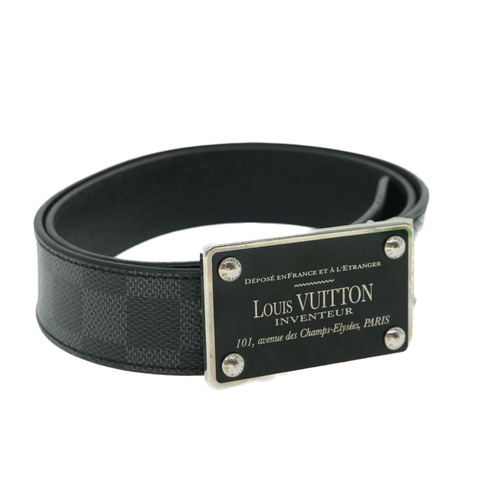 路易威登 Damier Graphite Ceinture Inventeur 旅行腰帶 M9632V LV 正品 th4026