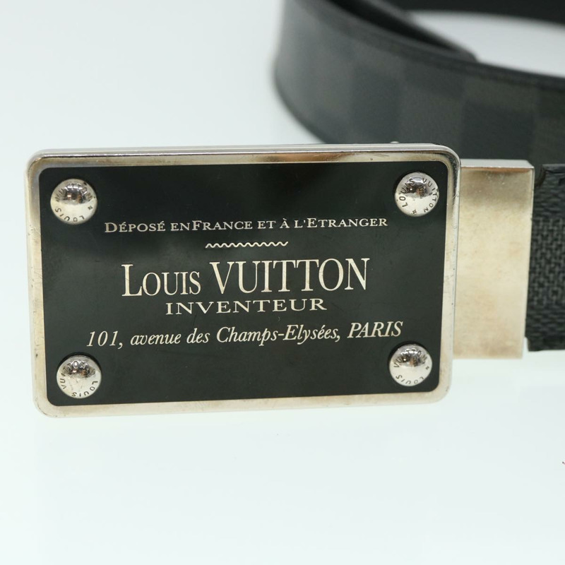 【日本直送】路易威登 Damier Graphite Ceinture Inventeur 旅行腰帶 M9632V LV 正品 th4026-5