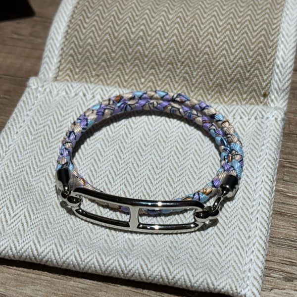 HERMES Roulis Double Tour手環 絲巾款-0