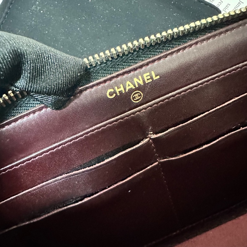 🔥爆款降價釋出🔥#Chanel 黑金 #荔枝皮 #魚子醬 ✨95新 全配美品✨ #長夾 斜背 #woc-16