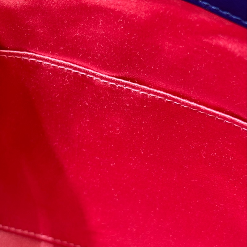 GUCCI 443496 MARMONT  藍色 絨布 金釦 金鍊 肩背包 斜背包 學院包 相機包-14