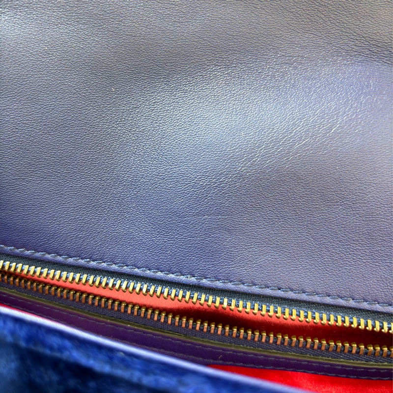 GUCCI 443496 MARMONT  藍色 絨布 金釦 金鍊 肩背包 斜背包 學院包 相機包-24