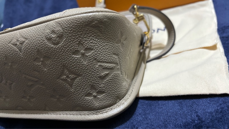 LOUIS VUITTON Diane米色真皮肩/側背包-12