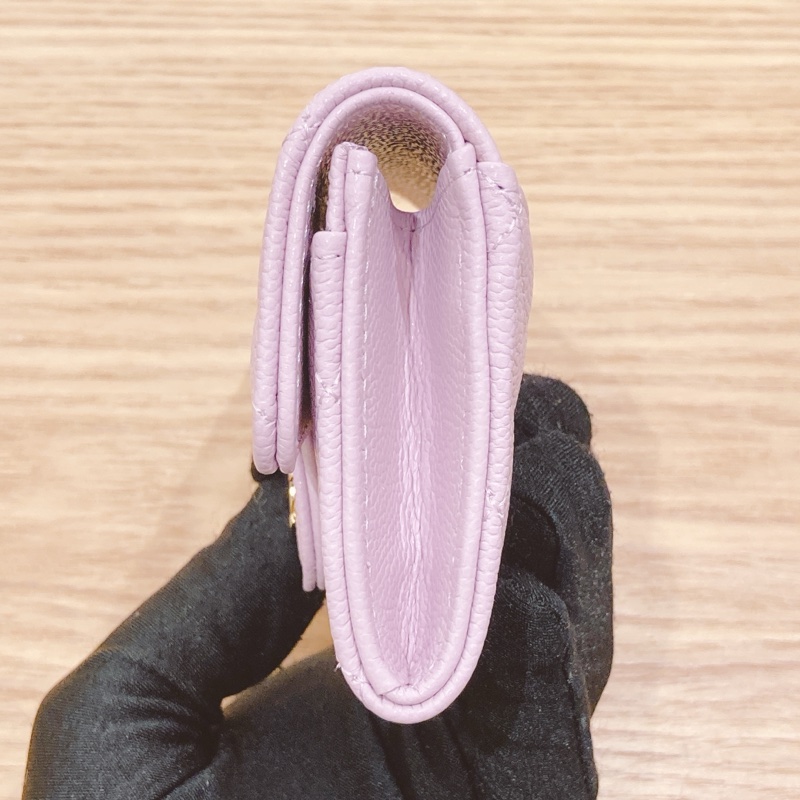 香奈兒 經典卡片套 24s 粉紫色 內籠特別圖案-3