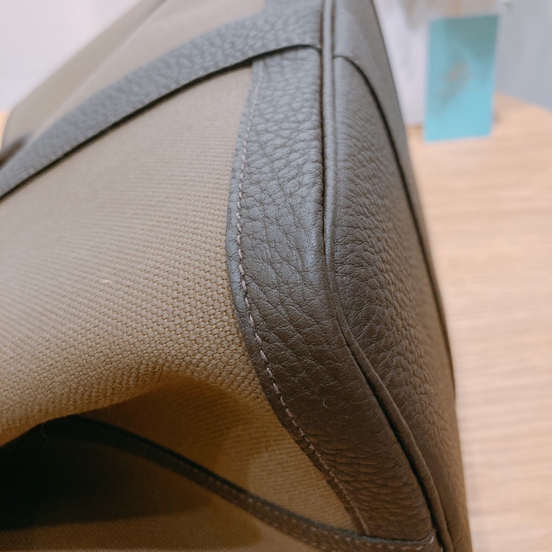 Hermes Garden Party 36 愛馬仕 花園包36 Size 烏木皮拼布 6T-6