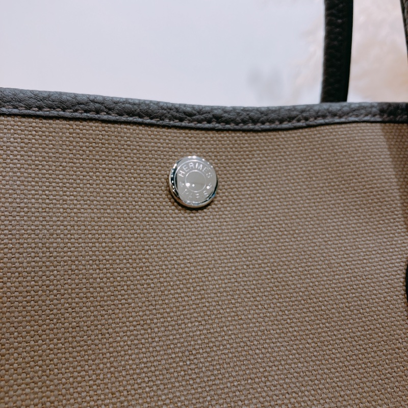 Hermes Garden Party 36 愛馬仕 花園包36 Size 烏木皮拼布 6T-7