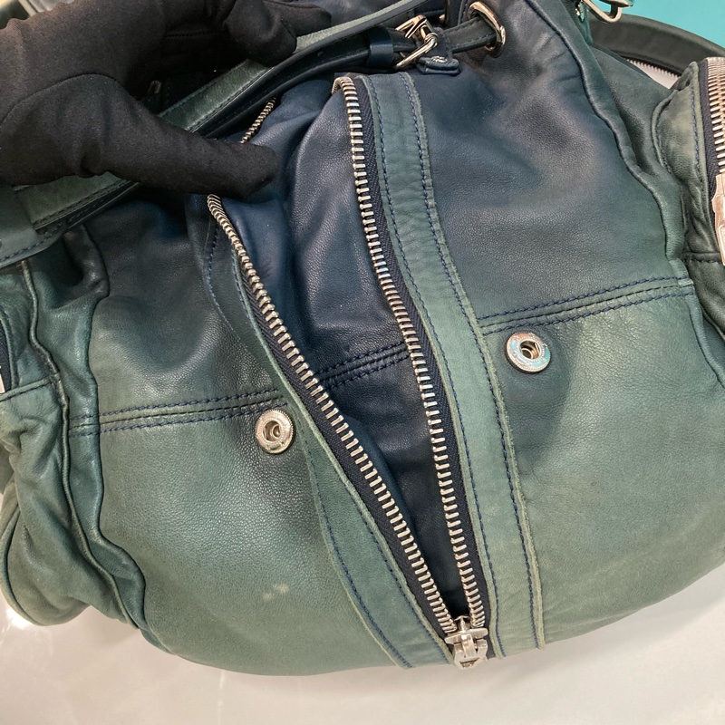 亞力山大王 Alexander Wang Marti Backpack 系列雙肩背包 單肩斜挎 復古綠 軍綠 多用途-22