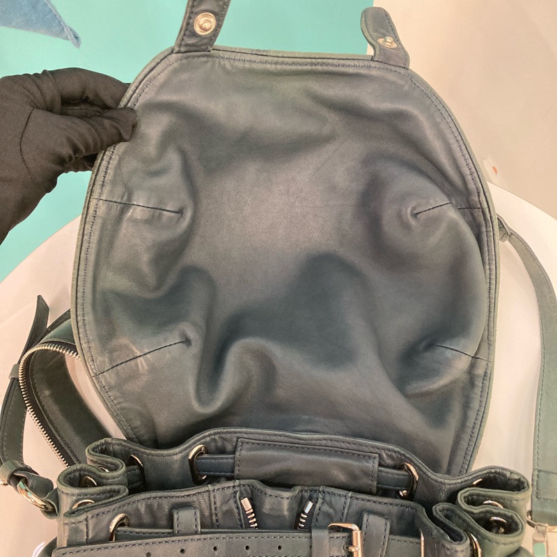 亞力山大王 Alexander Wang Marti Backpack 系列雙肩背包 單肩斜挎 復古綠 軍綠 多用途-27