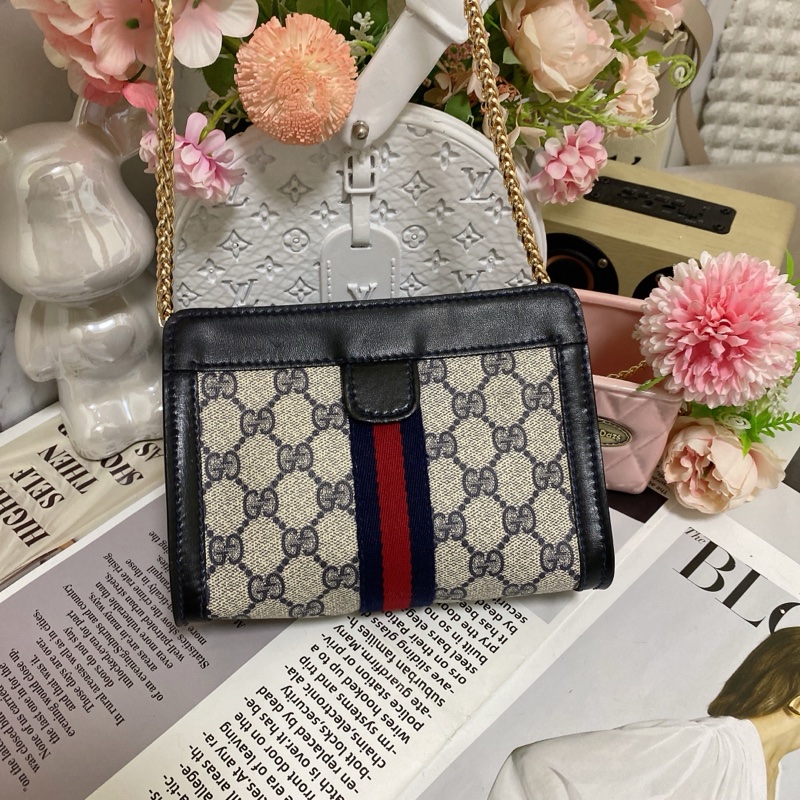 GUCCI經典手拿包腋下包鏈條包-0