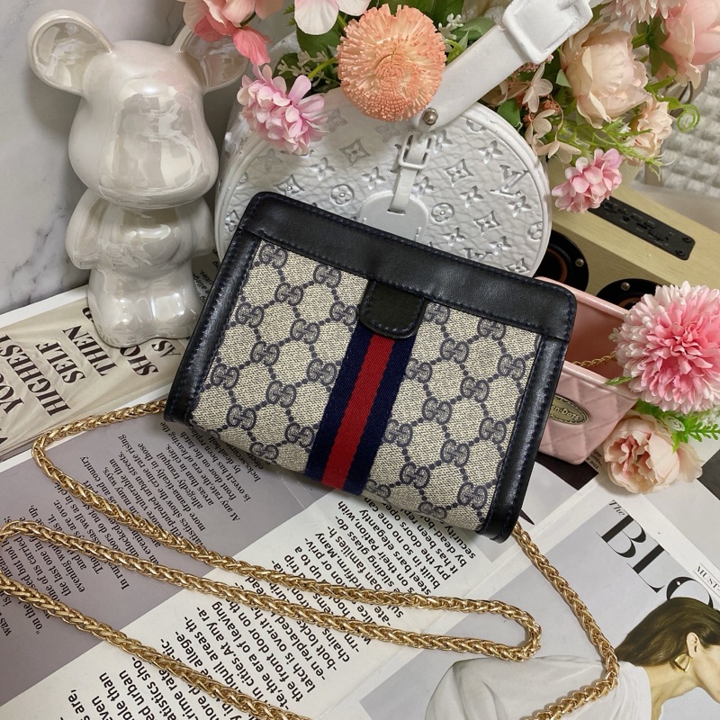 GUCCI經典手拿包腋下包鏈條包-1