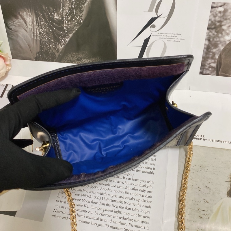 GUCCI經典手拿包腋下包鏈條包-14