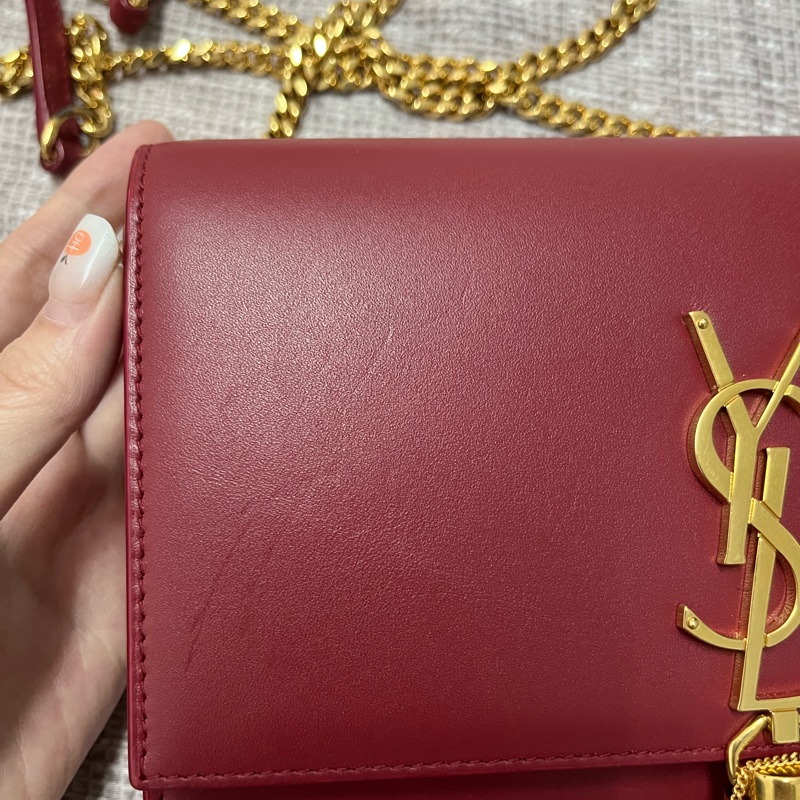 YSL 紅色流蘇WOC-3