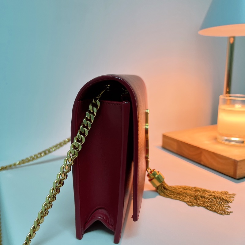 YSL 紅色流蘇WOC-9