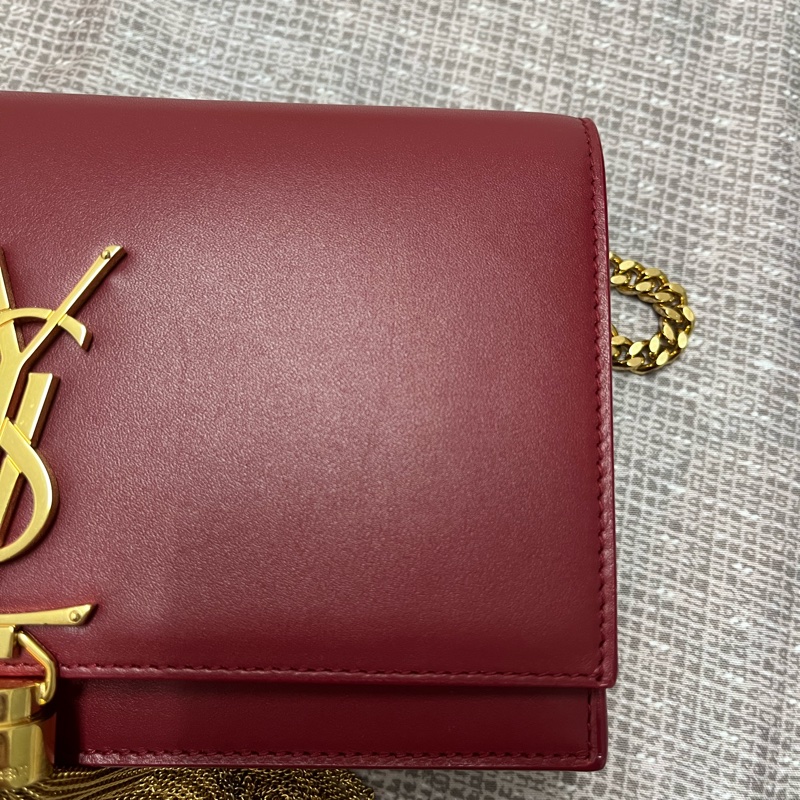 YSL 紅色流蘇WOC-15