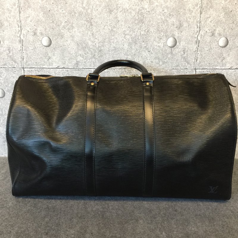 Louis Vuitton  黑色EPI皮 50公分Keepall手提行李袋 /旅行袋-2