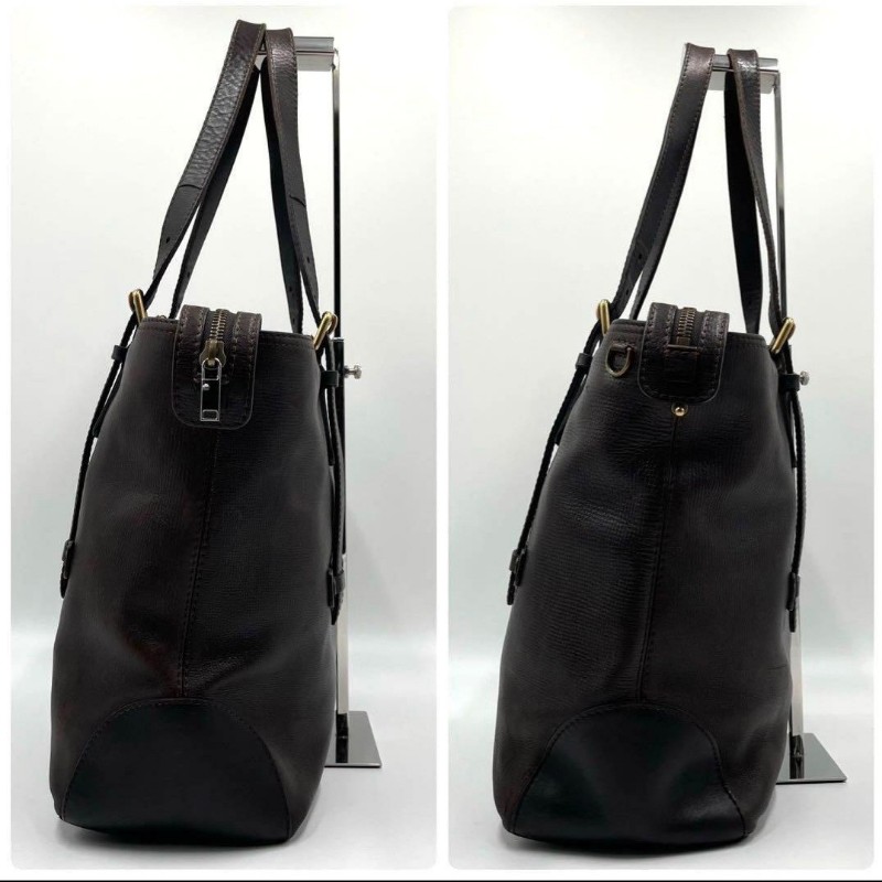 LV ／猶他厚韌野牛皮／手提包商務包／可放A4文件／日本進口二手精品-2