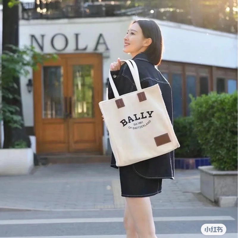 全新Bally crystalia logo-print tote bag-1