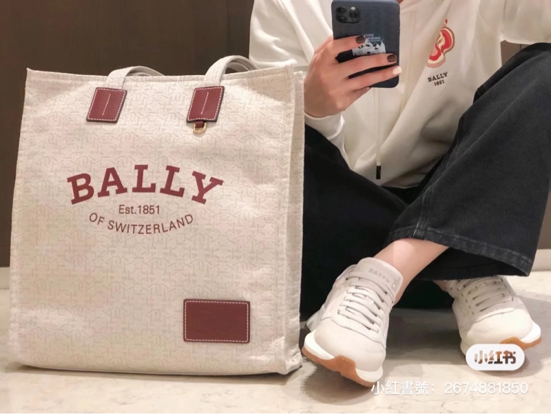 全新Bally crystalia logo-print tote bag-7