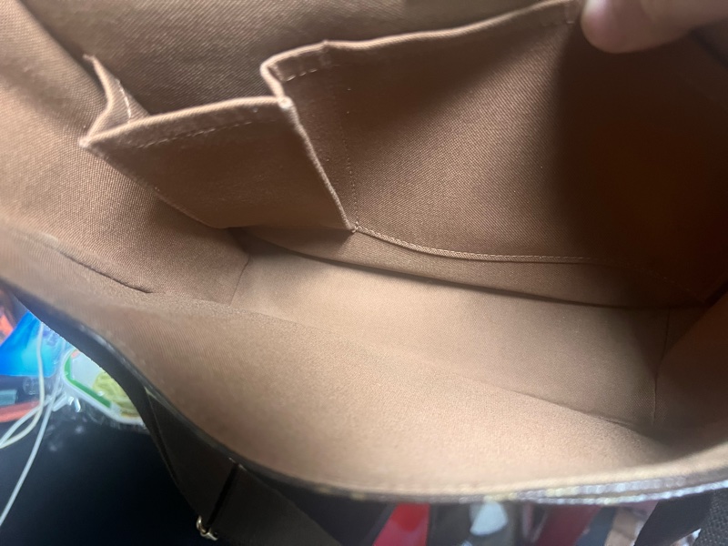 LV老花斜背包 郵差包 記者包-9