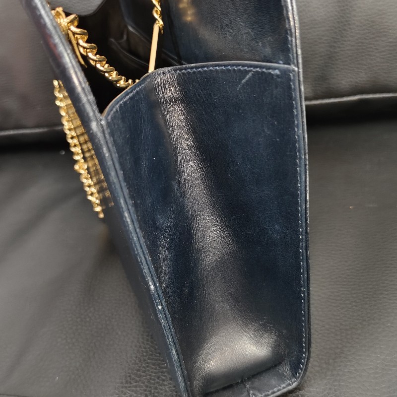 Ferragamo經典鎖頭牛皮鏈條包-10