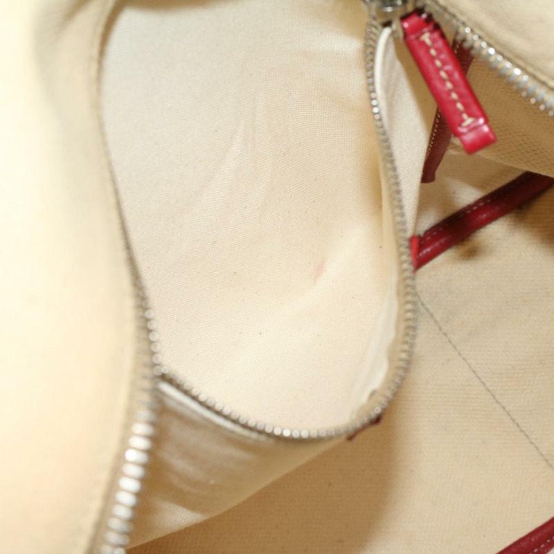 【日本直送】PRADA 手提包 帆布 黃色 米色 紅色 正品 bs8591-21