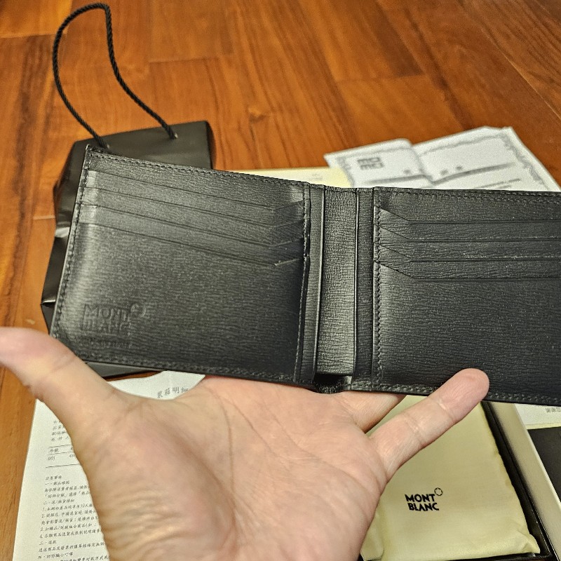 ☆☆近新閒置 正品☆☆萬寶龍 montblanc 八卡皮夾 114689-5