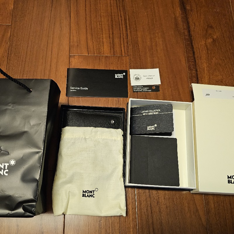 ☆☆近新閒置 正品☆☆萬寶龍 montblanc 八卡皮夾 114689-18