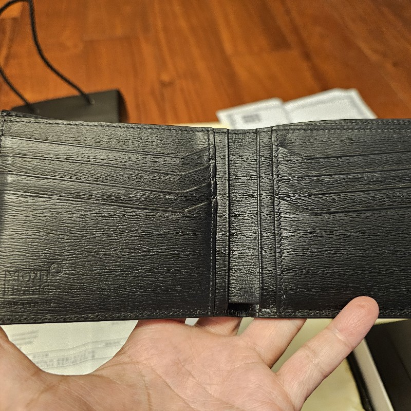 ☆☆近新閒置 正品☆☆萬寶龍 montblanc 八卡皮夾 114689-23